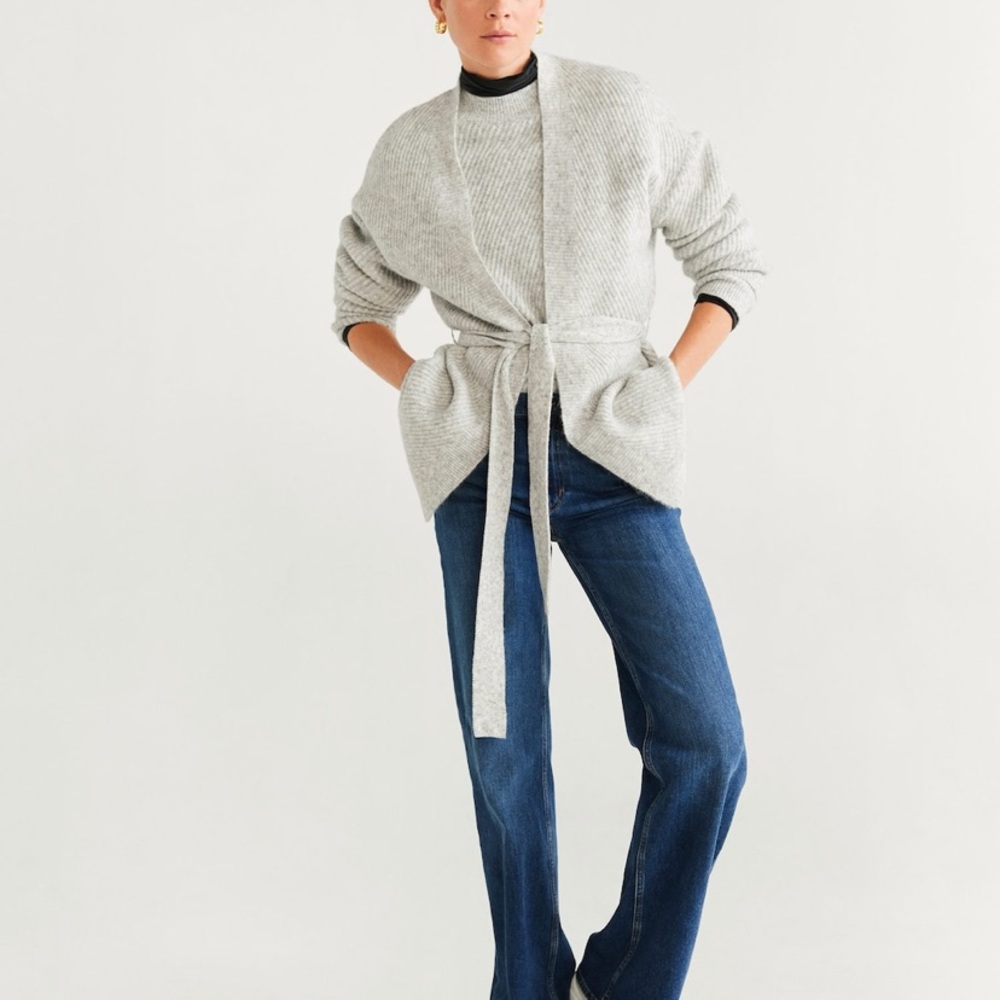 MANGO Wrap Sweater/Cardigan